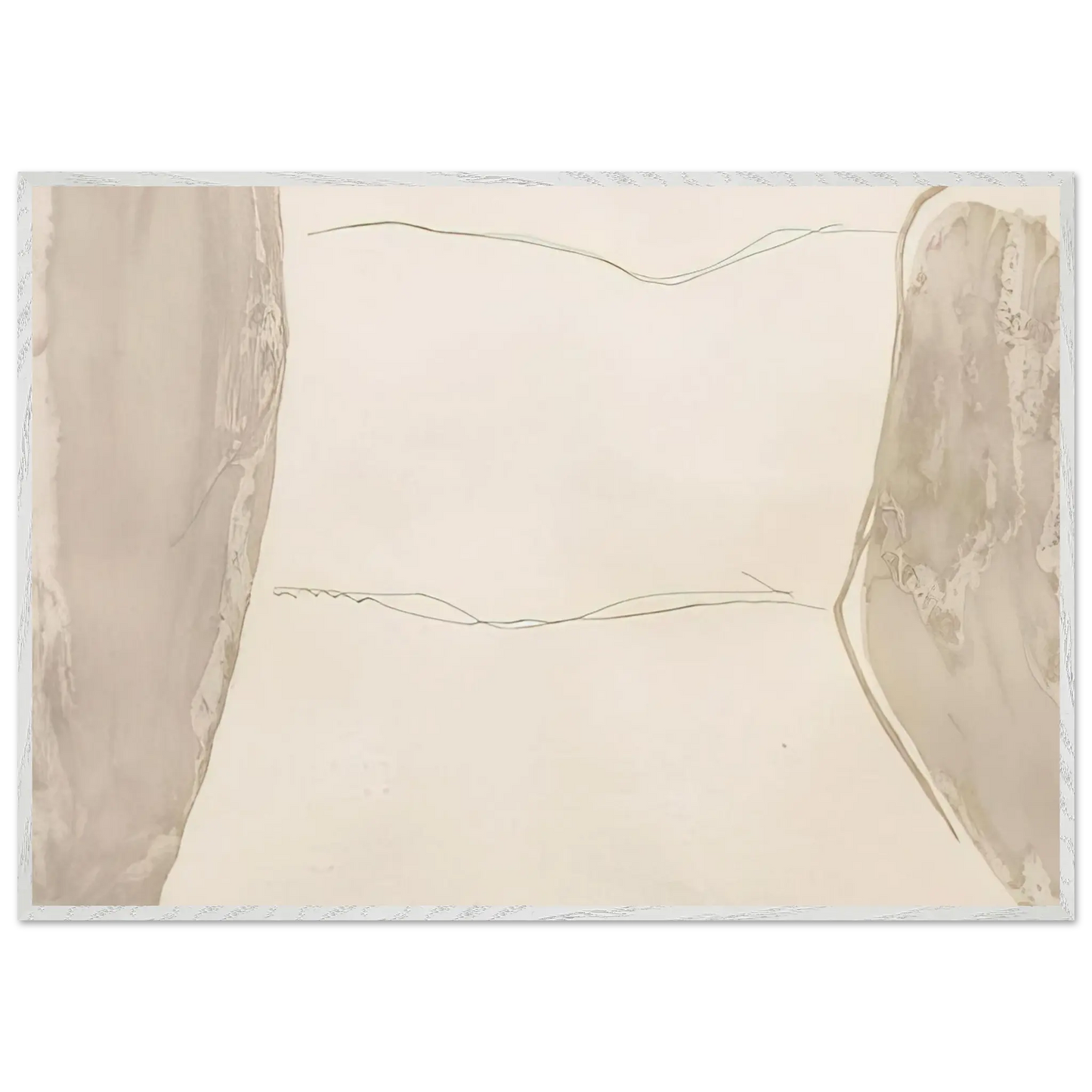 Helen Frankenthaler - Ponti - 1973 Wall art - 30x40 cm / 12x16 Inches - Premium Wooden Framed Poster With Fine Art Paper - White frame