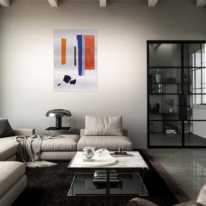 UNTITLED 1978 - Esteban Vicente Brushed Aluminum Print - 70x100 cm / 28x40 inches | Esteban Vicente Aluminum Print | Esteban Vicente Prints