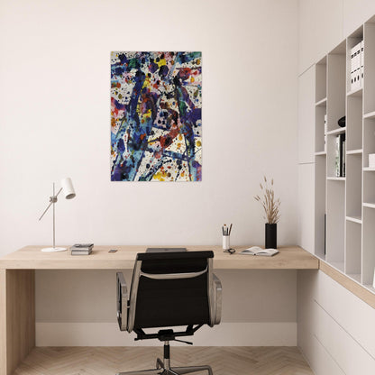 Taches  Untitled  - Sam Francis Brushed Aluminum Print - 70x100 cm / 28x40 inches | Sam Francis Aluminum Print | Sam Francis Prints