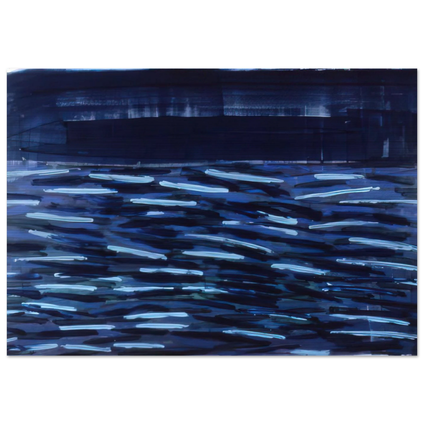 Flowers Of The Deep - 1984 - Ronnie Landfield Brushed Aluminum Print - 70x100 cm / 28x40 inches | Ronnie Landfield Aluminum Print | Ronnie Landfield Prints