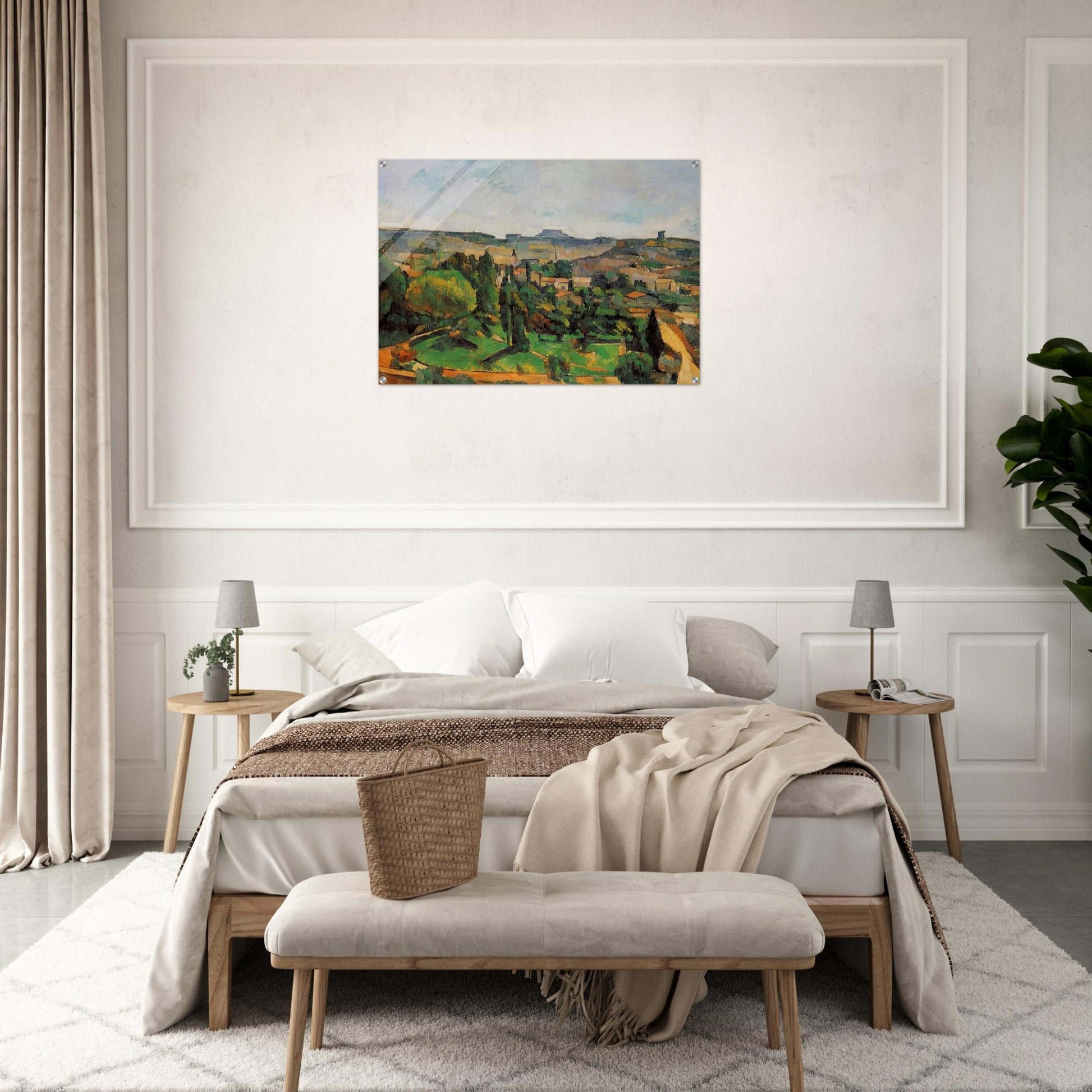 Ile de France Landscape - Paul Cézanne Acrylic Print - 70x100 cm / 28x40″ inches