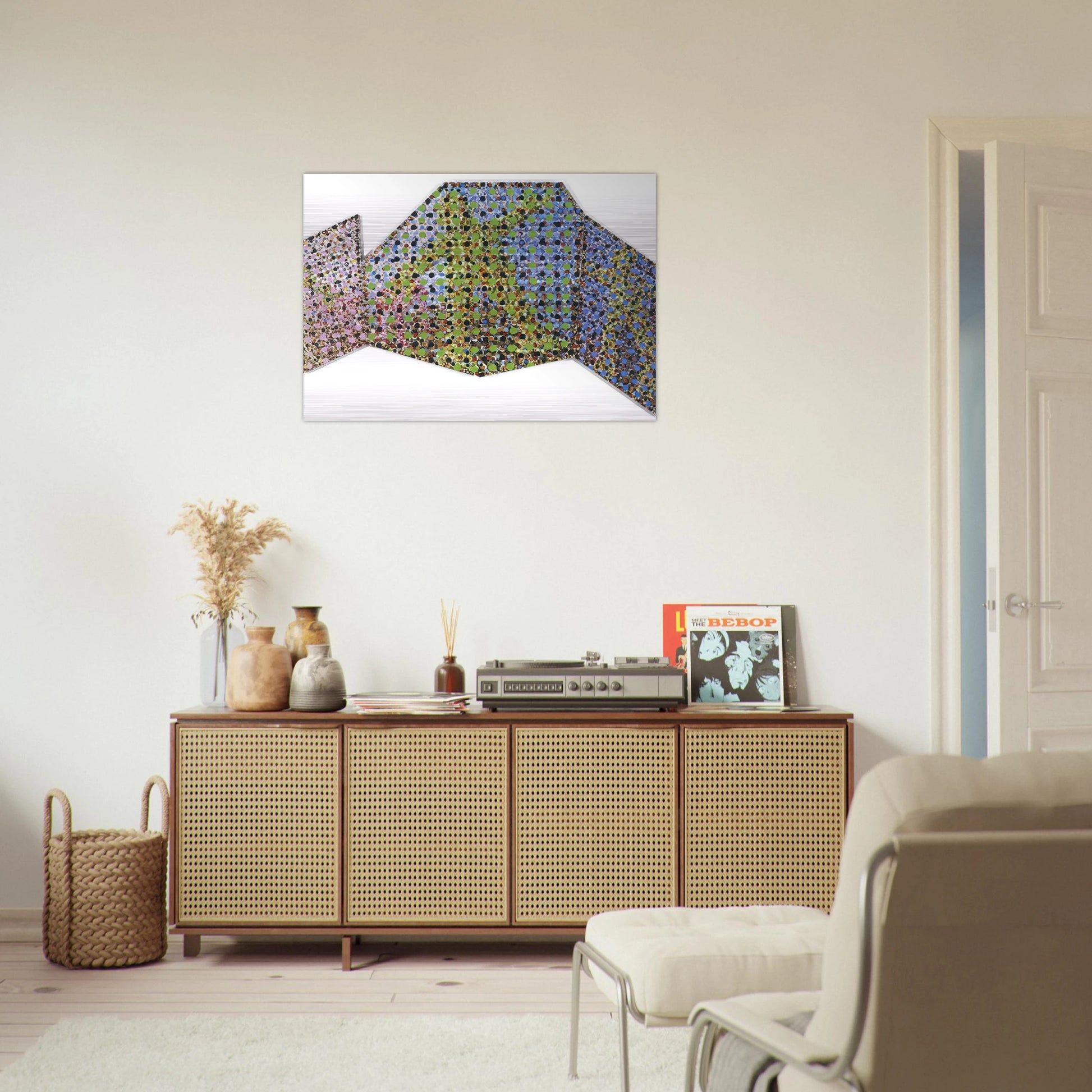 Mirror - 2002 - Jennifer Bartlett Brushed Aluminum Print - 70x100 cm / 28x40 inches | Jennifer Bartlett Aluminum Print | Jennifer Bartlett Prints