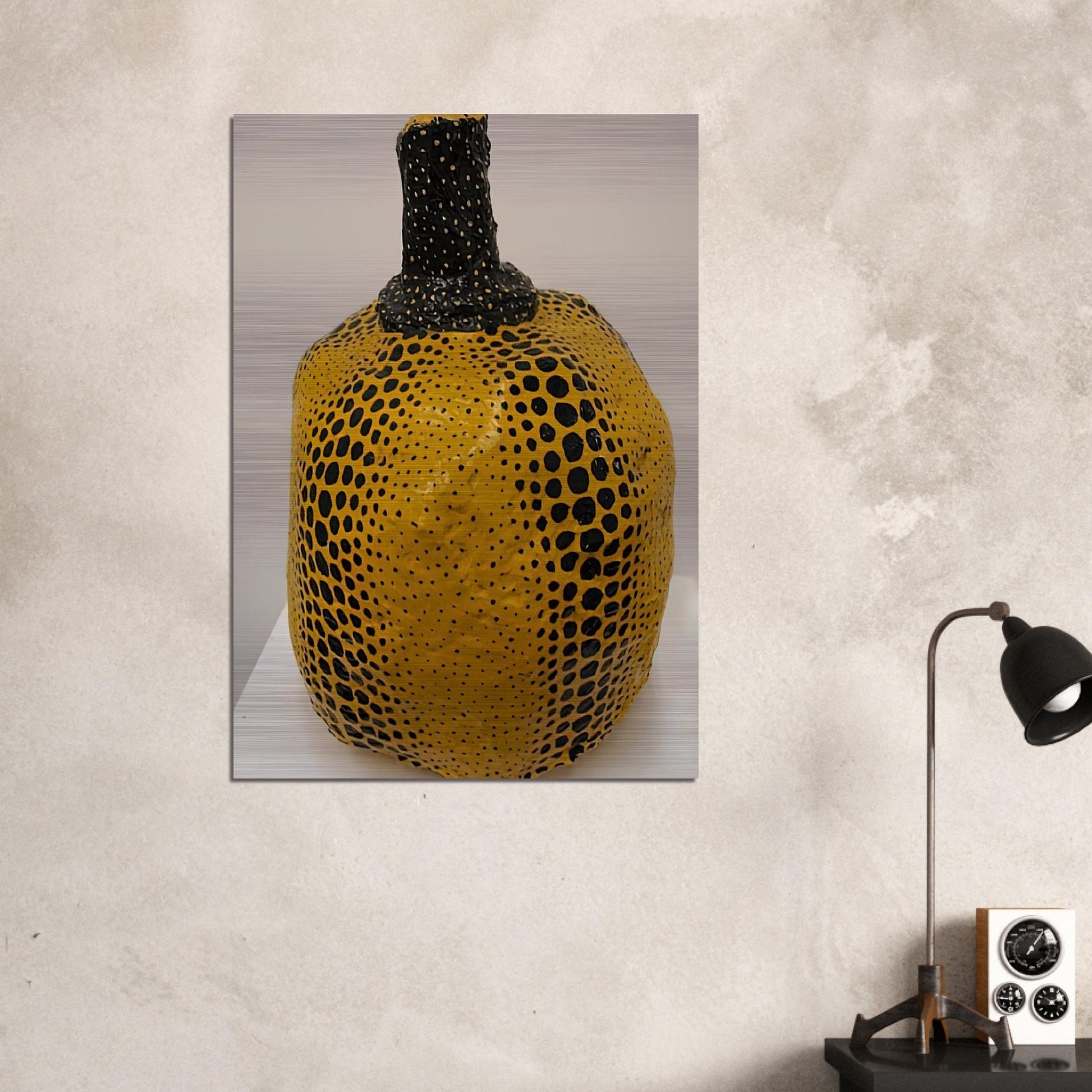 PUMPKIN 1983 - Yayoi Kusama Brushed Aluminum Print - 70x100 cm / 28x40 inches | Yayoi Kusama Aluminum Print | Yayoi Kusama Prints