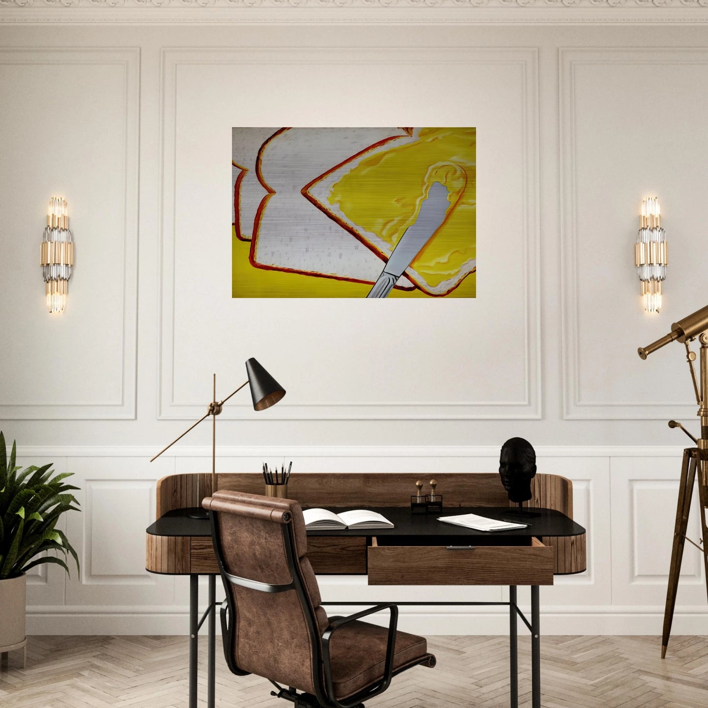 White Bread - James Rosenquist Brushed Aluminum Print - 70x100 cm / 28x40 inches | James Rosenquist Aluminum Print | James Rosenquist Prints
