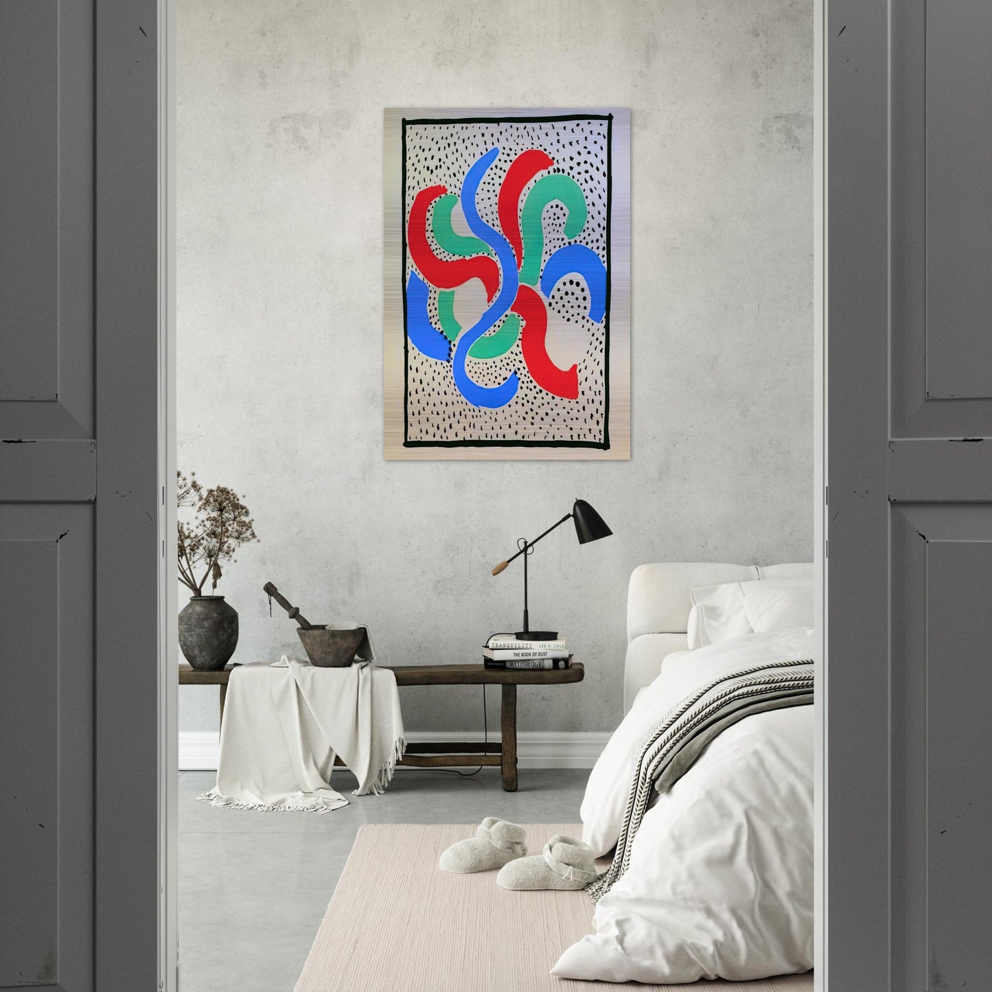 COMPOSITION 28 - Sonia Delaunay Brushed Aluminum Print - 70x100 cm / 28x40 inches | Sonia Delaunay Aluminum Print | Sonia Delaunay Prints