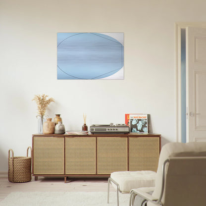 CIRCLE IN AND OUT OF A POLYGON 2 1973 - Robert Mangold Brushed Aluminum Print - 70x100 cm / 28x40 inches | Robert Mangold Aluminum Print | Robert Mangold Prints