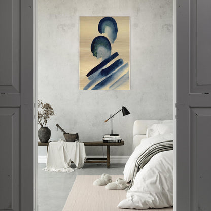 Blue-02 - Georgia O'Keeffe Brushed Aluminum Print - 70x100 cm / 28x40 inches | Georgia O'Keeffe Aluminum Print | Georgia O'Keeffe Prints