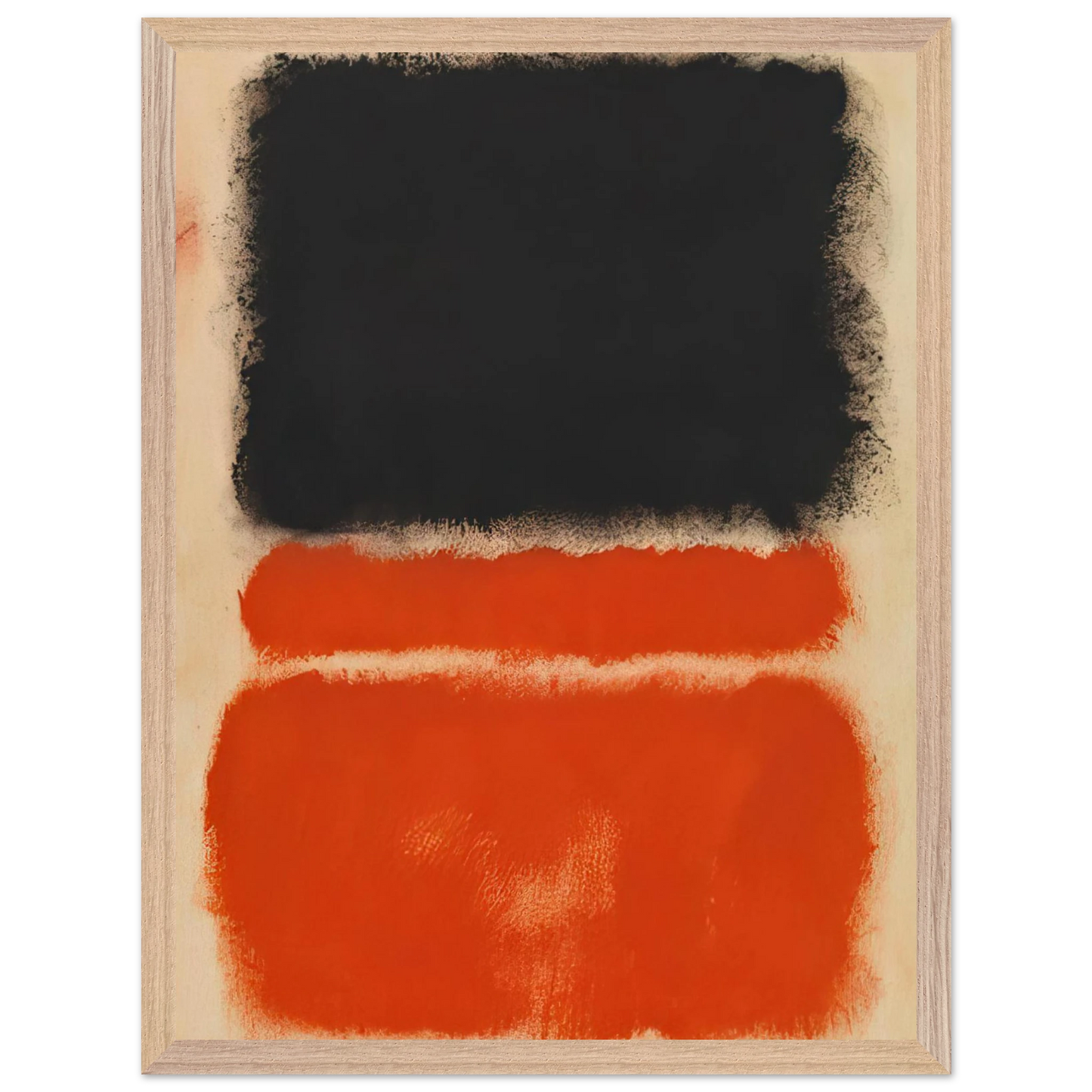Mark Rothko - Red - 1968 Wall Art - 21x29.7 cm / 8x12" - Premium Wooden Framed Poster With Fine Art Paper - White frame