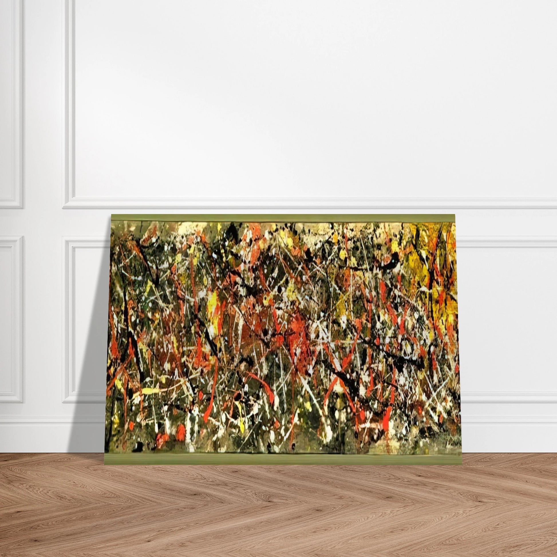 NUMBER 25 - Jackson Pollock Brushed Aluminum Print - 70x100 cm / 28x40 inches | Jackson Pollock Aluminum Print | Jackson Pollock Prints