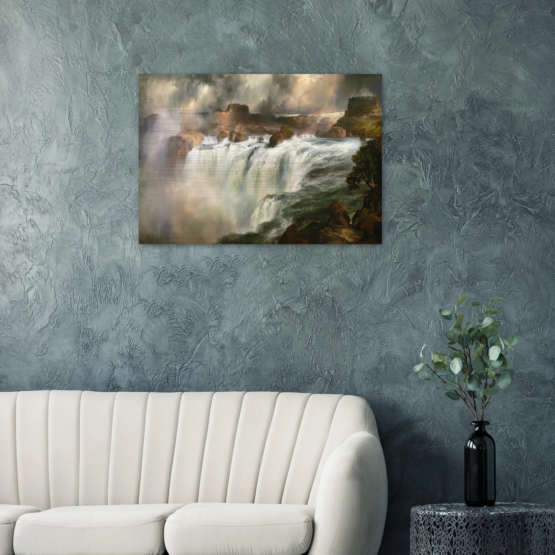 Shenandoah River - Thomas Moran Brushed Aluminum Print - 70x100 cm / 28x40 inches | Thomas Moran Aluminum Print | Thomas Moran Prints