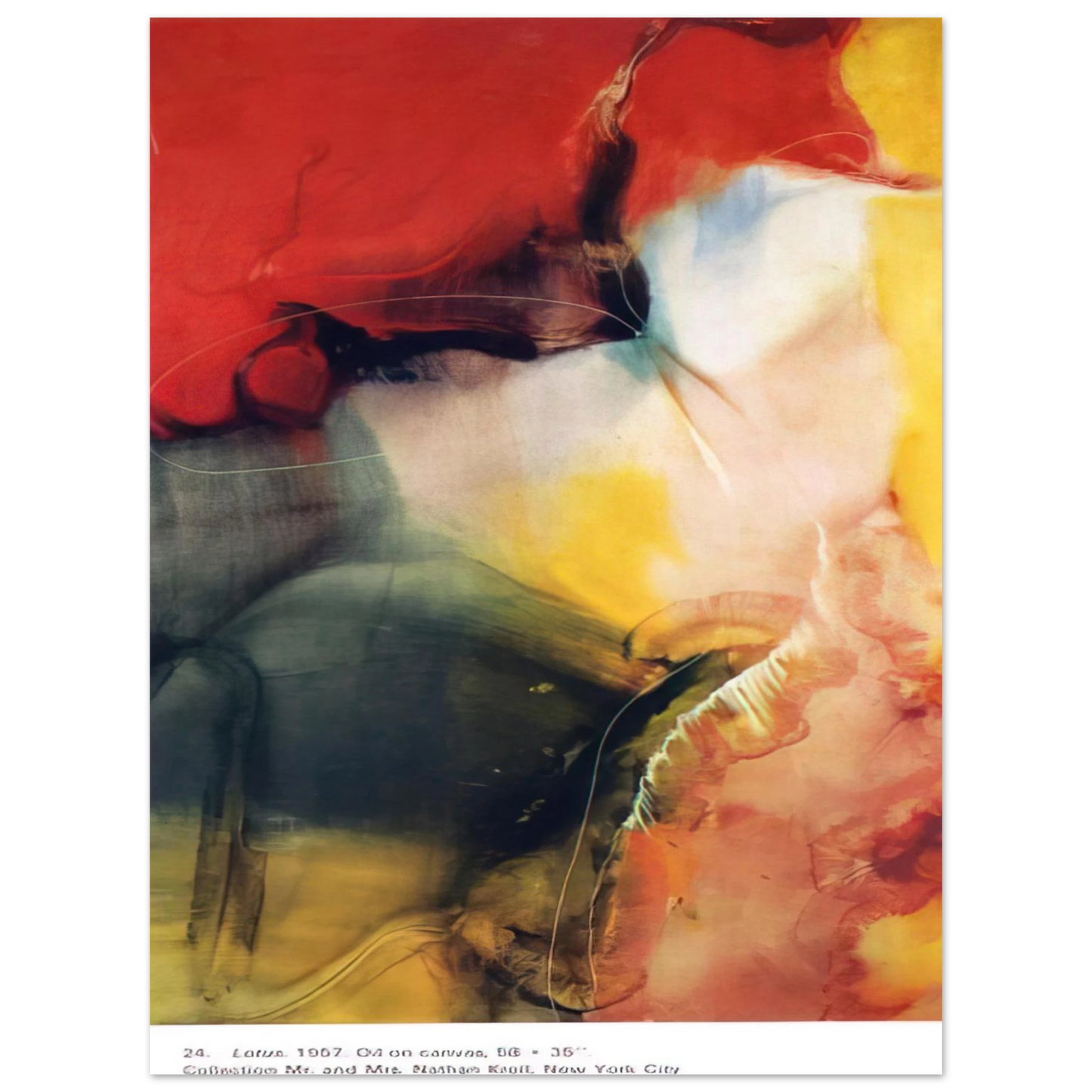 Paul Jenkins - Lotus  75x100 cm / 30x40inches Fine Art Poster