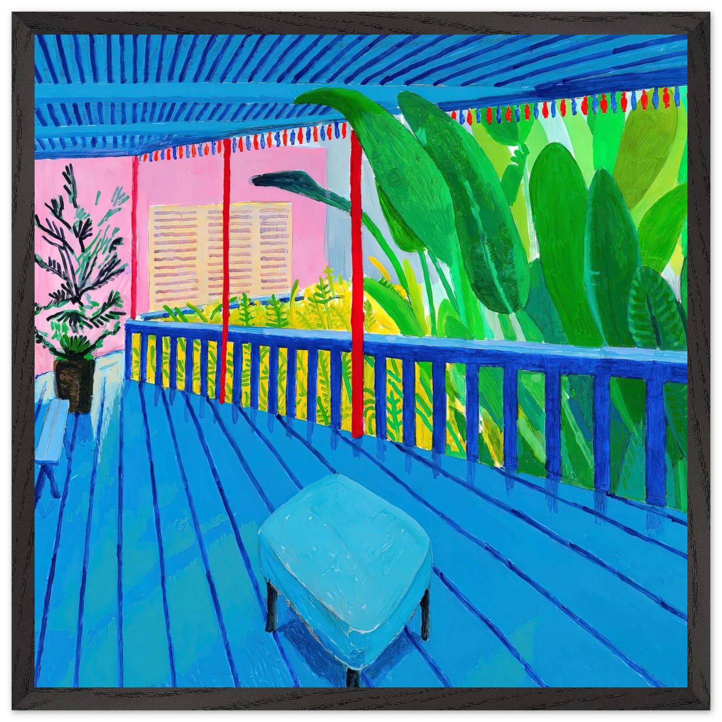 David Hockney - David Hockney Wall art - 25x60 cm / 10x24 inches - Fine Art Poster-canvas - -