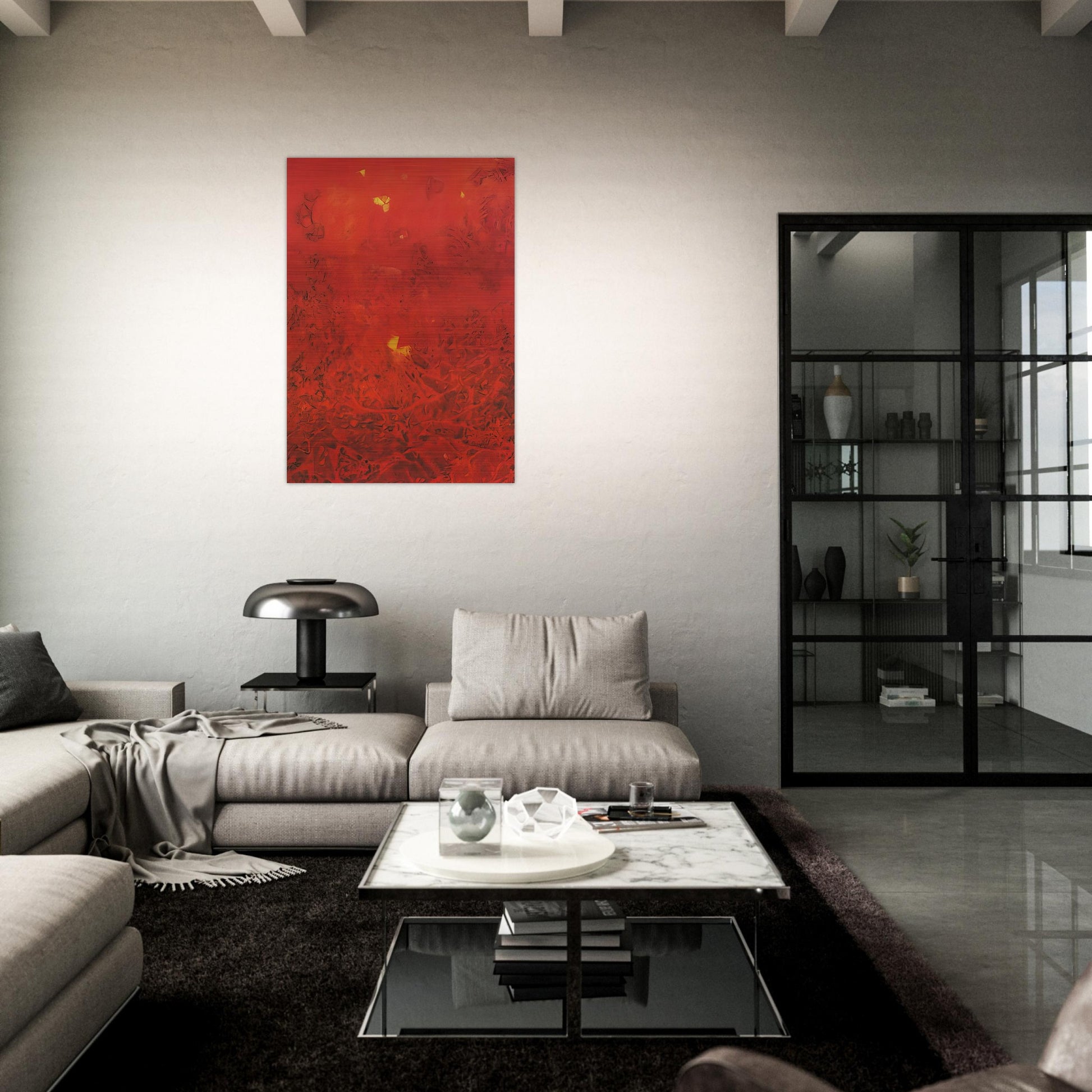 Le jardin de la France - Max Ernst Brushed Aluminum Print - 70x100 cm / 28x40 inches | Max Ernst Aluminum Print | Max Ernst Prints