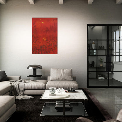 Le jardin de la France - Max Ernst Brushed Aluminum Print - 70x100 cm / 28x40 inches | Max Ernst Aluminum Print | Max Ernst Prints