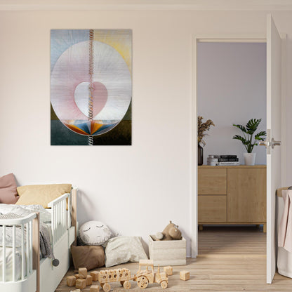 WHAT A HUMAN BEING IS 1910 - Hilma af Klint Brushed Aluminum Print - 70x100 cm / 28x40 inches | Hilma af Klint Aluminum Print | Hilma af Klint Prints