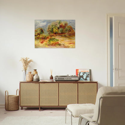 Cagnes Landscape - Pierre-Auguste Renoir Brushed Aluminum Print - 70x100 cm / 28x40 inches | Pierre-Auguste Renoir Aluminum Print | Pierre-Auguste Renoir Prints