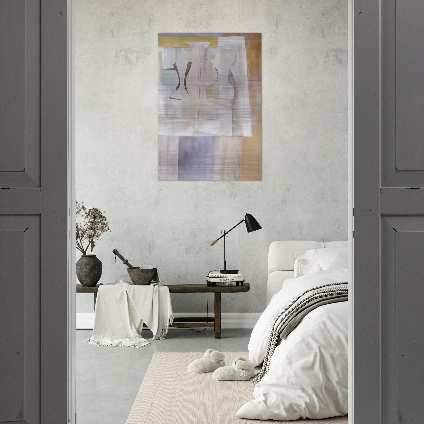 Sept 8-54 Torcello - 1954 - Ben Nicholson Brushed Aluminum Print - 70x100 cm / 28x40 inches | Ben Nicholson Aluminum Print | Ben Nicholson Prints