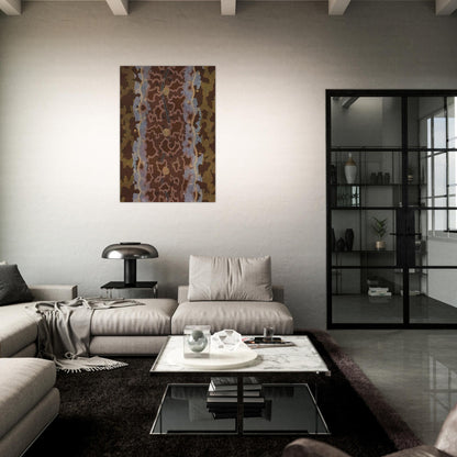 Possum Dreaming at Napperby - 1979 - Clifford Possum Tjapaltjarri Brushed Aluminum Print - 70x100 cm / 28x40 inches | Clifford Possum Tjapaltjarri Aluminum Print | Clifford Possum Tjapaltjarri Prints