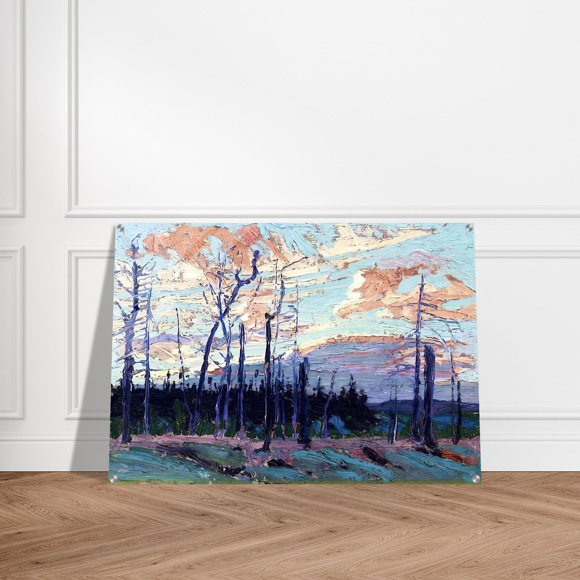 BURNT LAND AT SUNSET 1915 - Tom Thomson Acrylic Print - 70x100 cm / 28x40″ inches