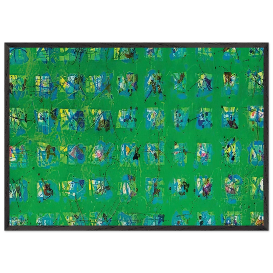 La Primavera - Sam Francis 70x100 cm / 28x40 inches Framed Art Print – Black Wooden Frame