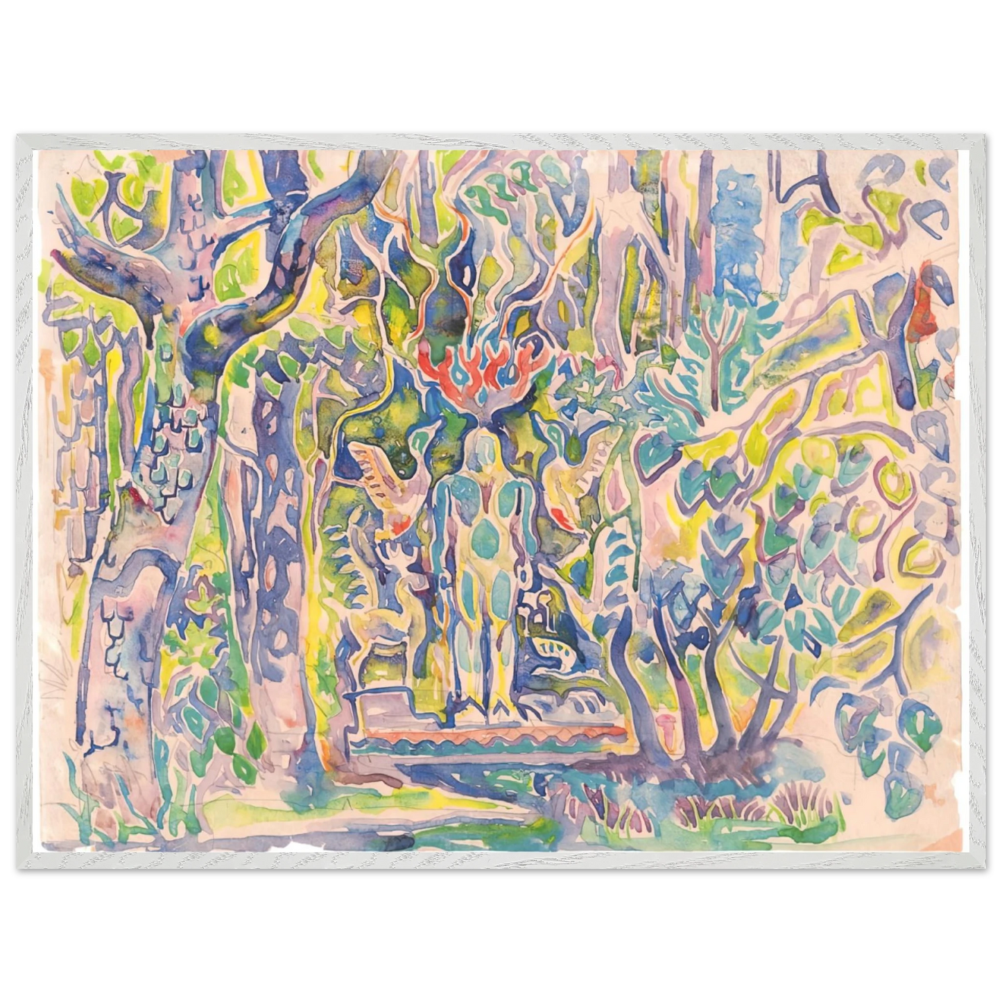 Walter Inglis Anderson - Walter Anderson Wall art - 40x50 cm / 16x20 inches - Premium Wooden Framed Poster With Fine Art Paper-canvas - White frame