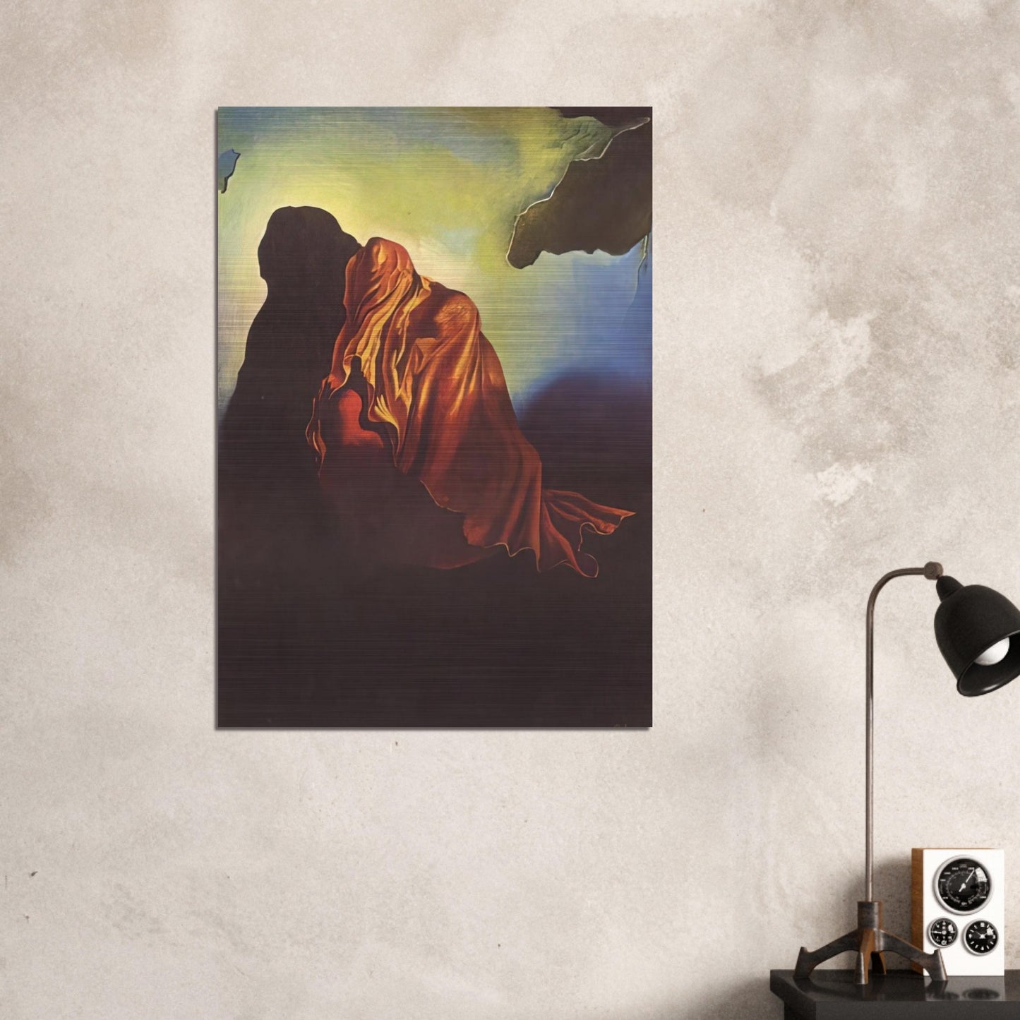 THE VEILED HEART - Salvador Dali Brushed Aluminum Print - 70x100 cm / 28x40 inches | Salvador Dali Aluminum Print | Salvador Dali Prints
