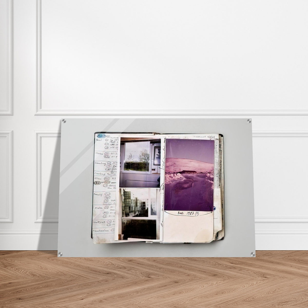 1994 Notebook  Diary detail - 1994 - Dieter Roth Acrylic Print - 70x100 cm / 28x40″ inches