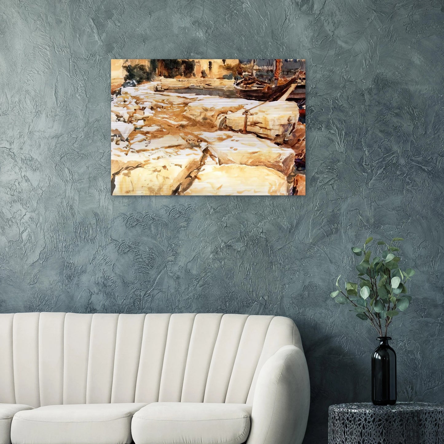 San Vigilio - John Singer Sargent Brushed Aluminum Print - 70x100 cm / 28x40 inches | John Singer Sargent Aluminum Print | John Singer Sargent Prints