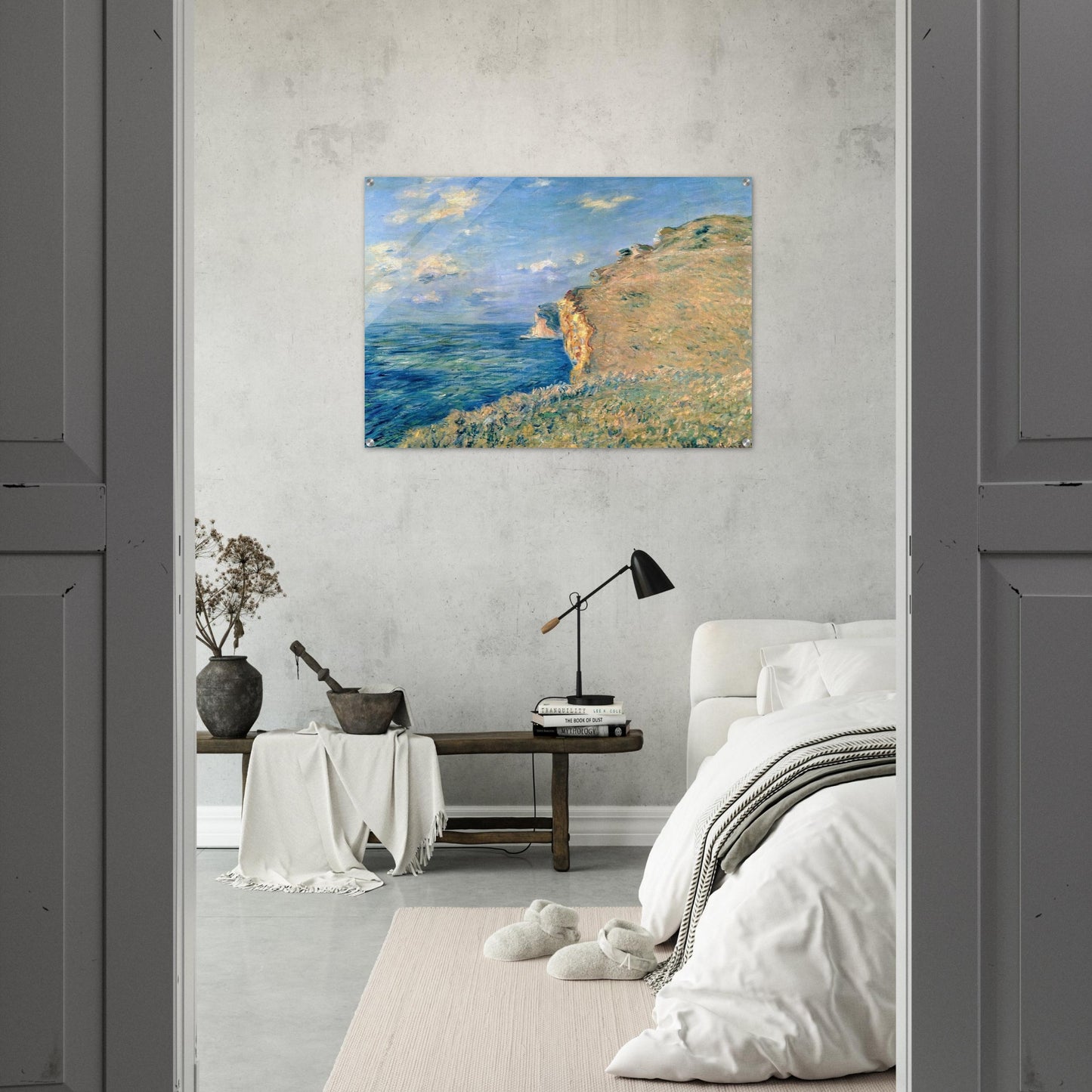 Cliff at Fecamp - claude monet Acrylic Print - 70x100 cm / 28x40″ inches