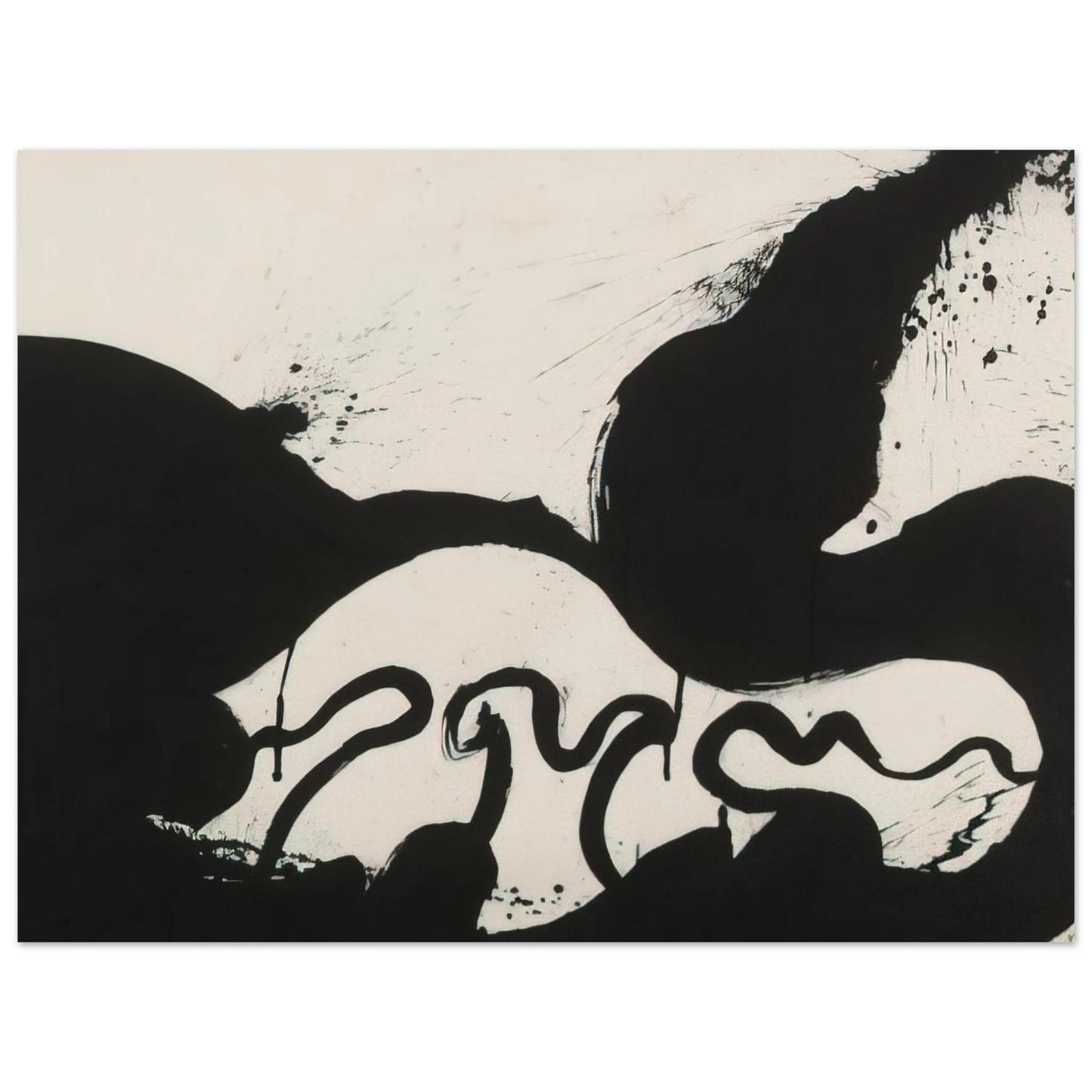 Helen Frankenthaler - Untitled - 1973 Wall art - 13x18 cm / 5x7 inches - Premium Wooden Framed Poster With Fine Art Paper-canvas - Wood frame