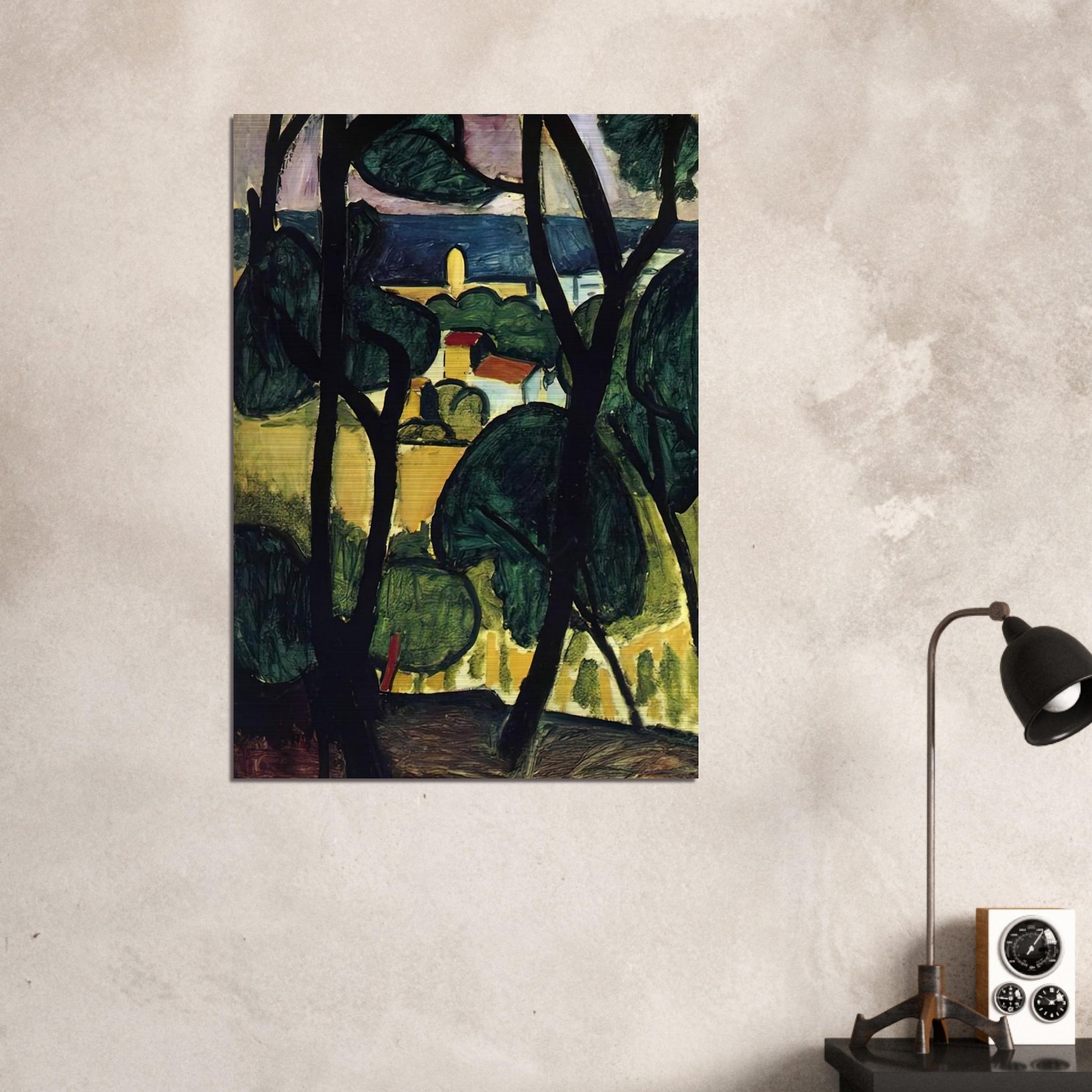 VIEW OF COLLIOURE - Henri Matisse Brushed Aluminum Print - 70x100 cm / 28x40 inches | Henri Matisse Aluminum Print | Henri Matisse Prints
