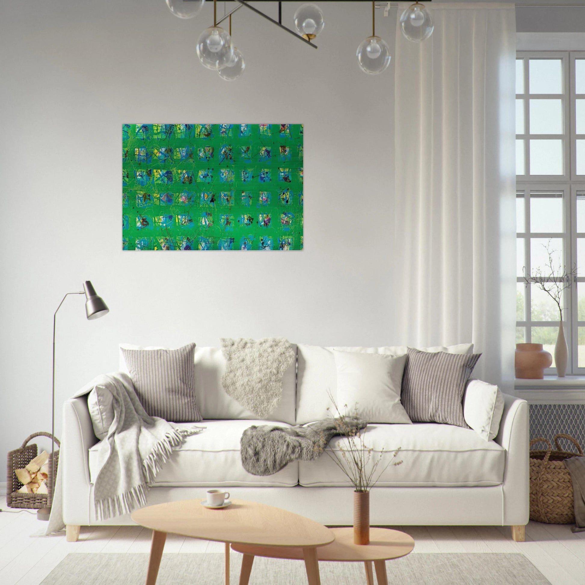 La Primavera - Sam Francis Brushed Aluminum Print - 70x100 cm / 28x40 inches | Sam Francis Aluminum Print | Sam Francis Prints