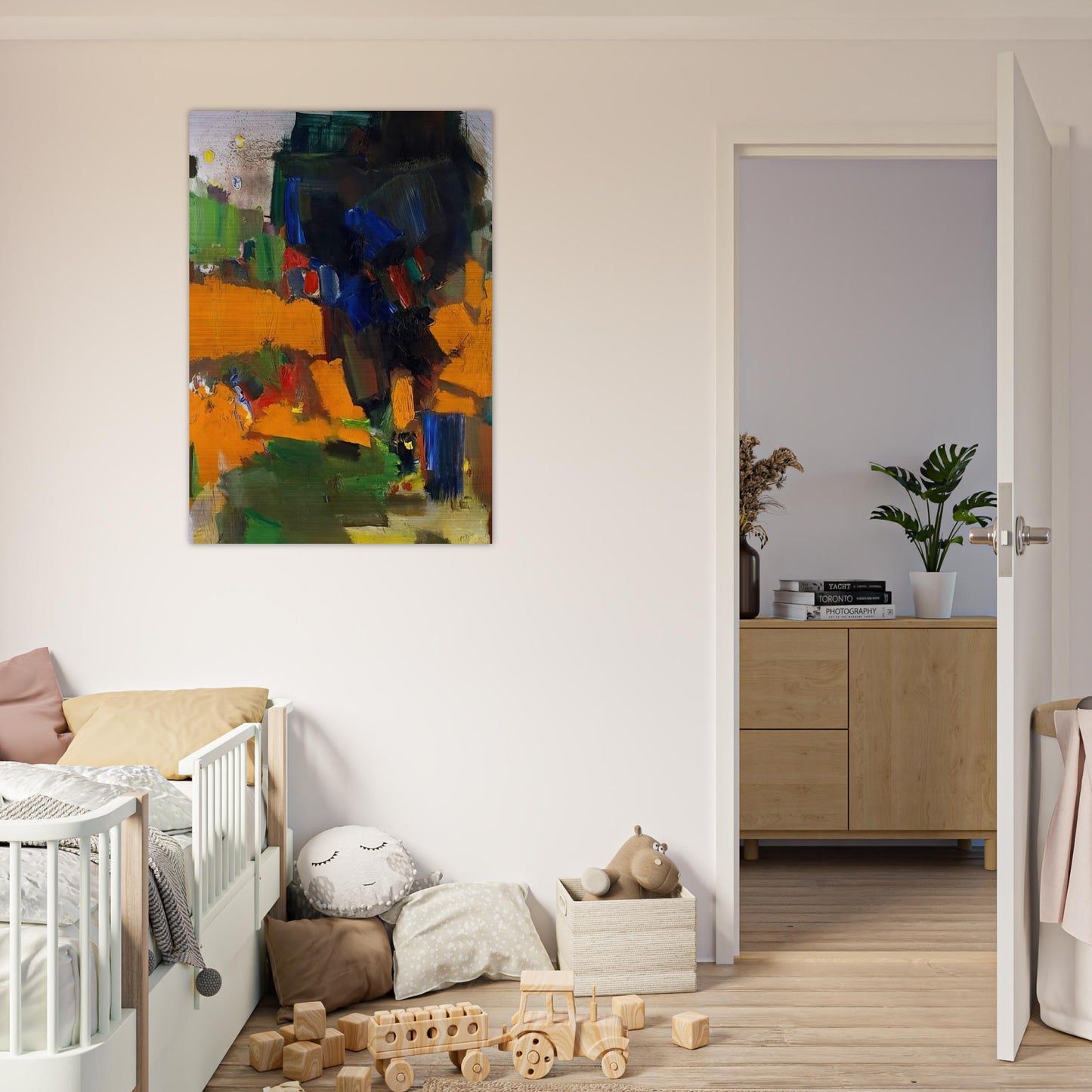 Deep Within the Ravine - Hans Hofmann Brushed Aluminum Print - 70x100 cm / 28x40 inches | Hans Hofmann Aluminum Print | Hans Hofmann Prints