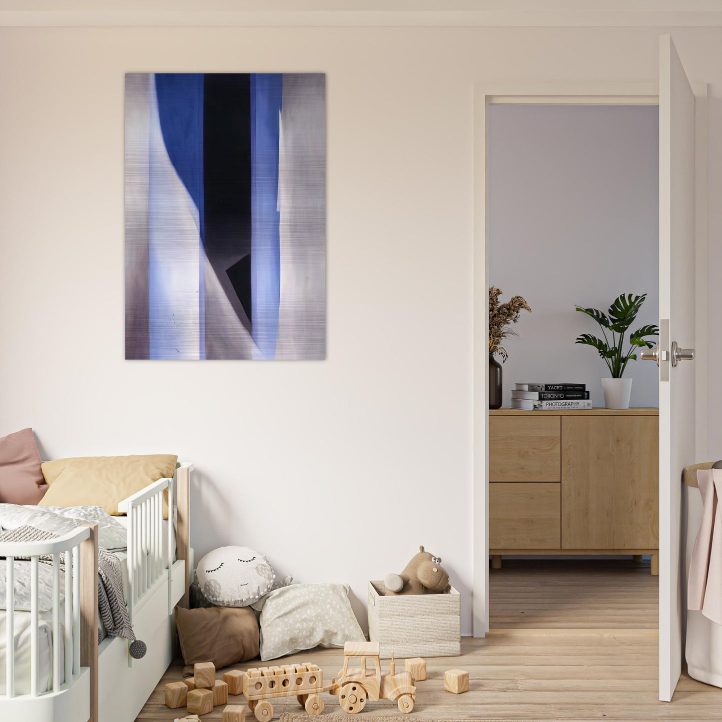Blue 2 - Georgia O'Keeffe Brushed Aluminum Print - 70x100 cm / 28x40 inches | Georgia O'Keeffe Aluminum Print | Georgia O'Keeffe Prints