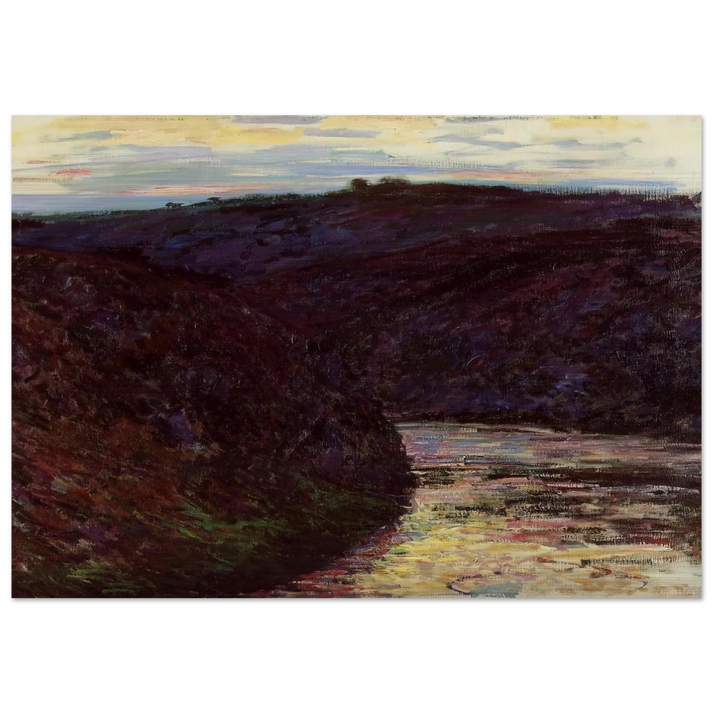 Valley of the Creuse - claude monet Brushed Aluminum Print - 70x100 cm / 28x40 inches | claude monet Aluminum Print | claude monet Prints