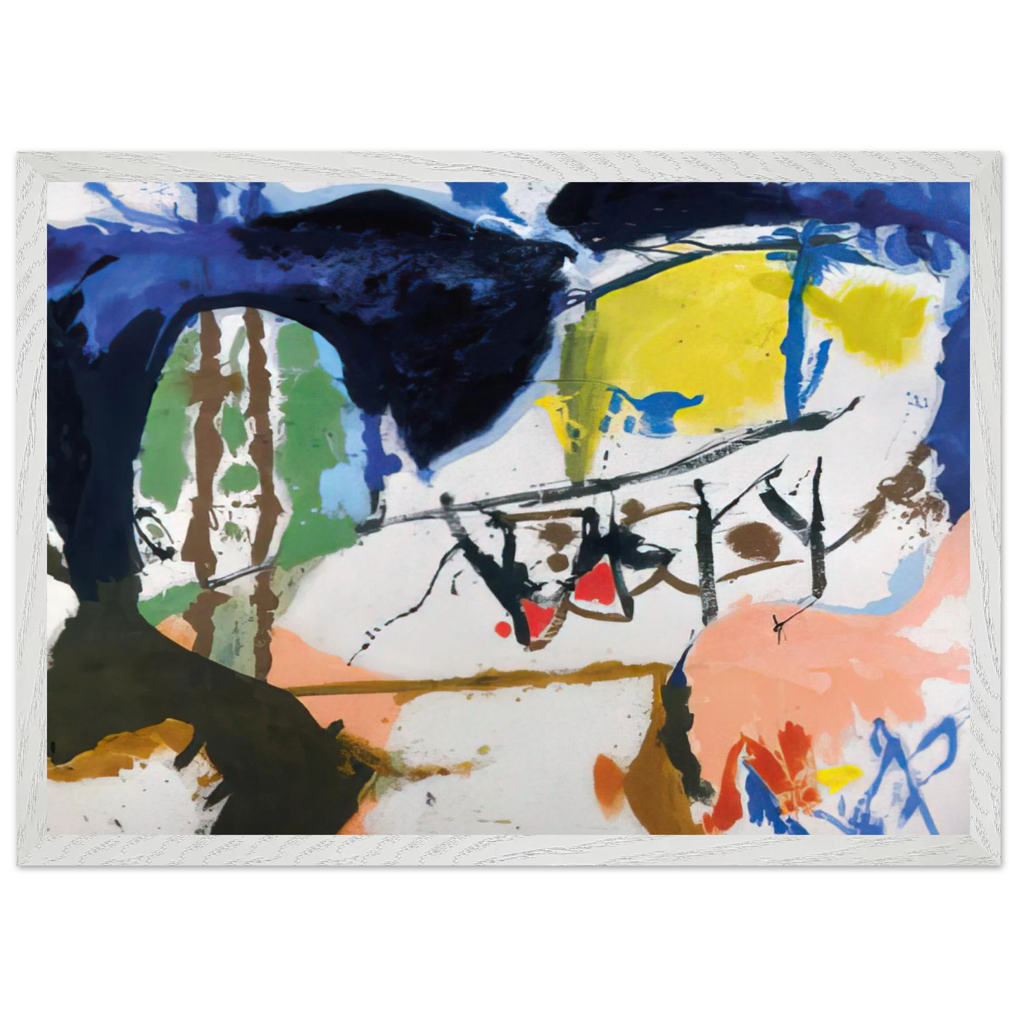 Helen Frankenthaler - Acres - 1959 Wall art - 45x60 cm / 18x24 inches - Fine Art Poster-canvas - -