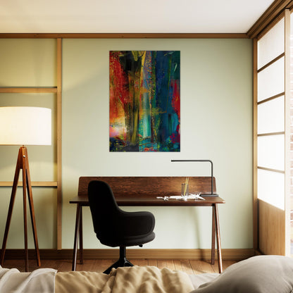 ABSTRACT PAINTING 599 1986 - Gerhard Richter Brushed Aluminum Print - 70x100 cm / 28x40 inches | Gerhard Richter Aluminum Print | Gerhard Richter Prints