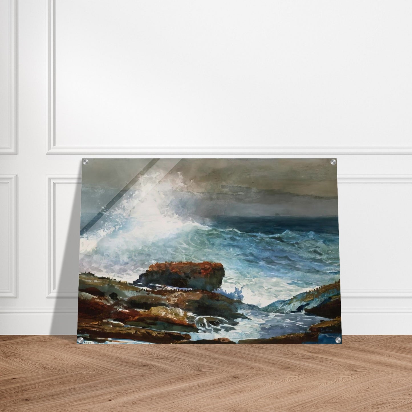 INCOMING TIDE SCARBORO MAINE - Winslow Homer Acrylic Print - 70x100 cm / 28x40″ inches