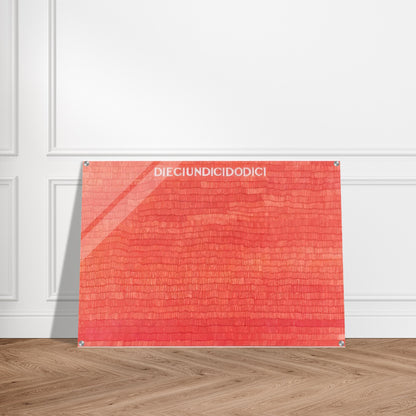 DIECIUNDICIDODICI 1980 - Alighiero Boetti Acrylic Print - 70x100 cm / 28x40″ inches