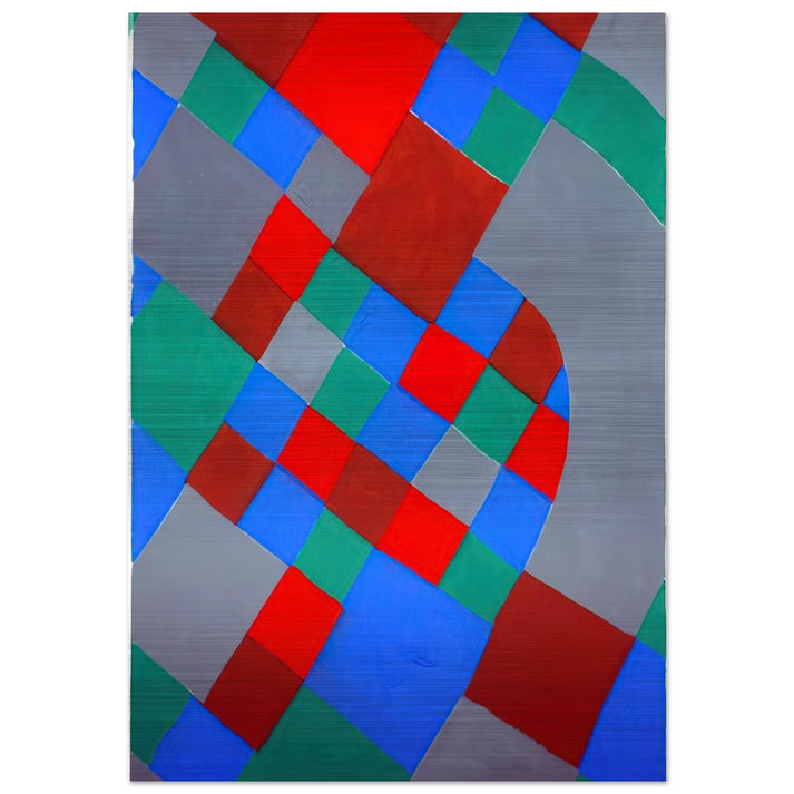 WORD POETRY POETRY OF COLORS - Sonia Delaunay Brushed Aluminum Print - 70x100 cm / 28x40 inches | Sonia Delaunay Aluminum Print | Sonia Delaunay Prints
