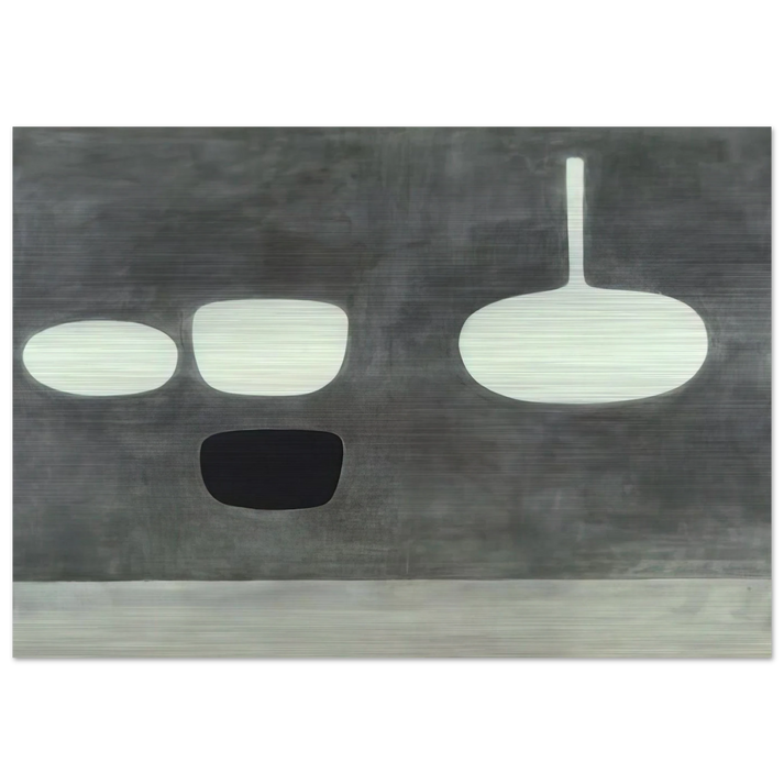 Grey Still Life - 1969 - William Scott Brushed Aluminum Print - 70x100 cm / 28x40 inches | William Scott Aluminum Print | William Scott Prints