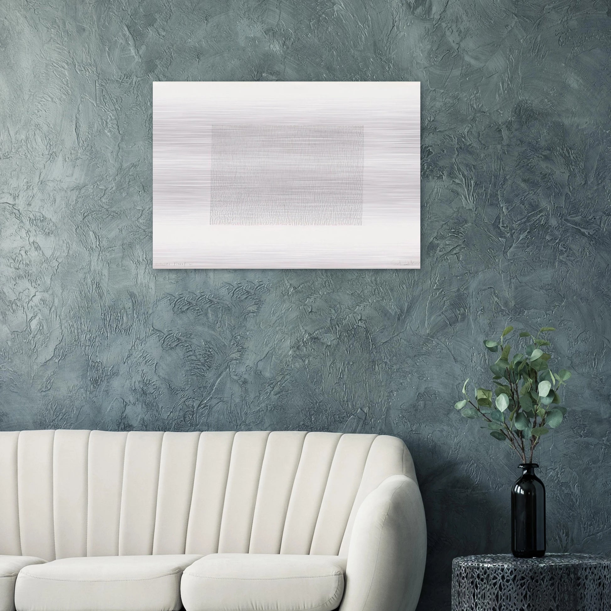 Vertical Lines, Not Touching - Sol LeWitt Brushed Aluminum Print - 70x100 cm / 28x40 inches | Sol LeWitt Aluminum Print | Sol LeWitt Prints