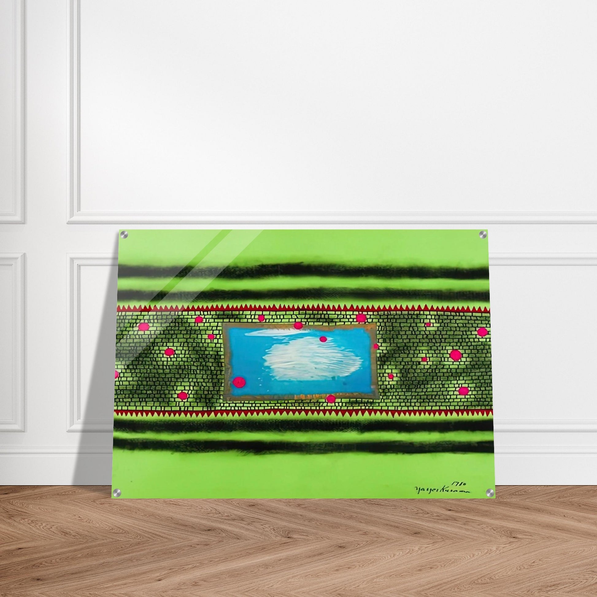 TRAVELING WATER 1980 - Yayoi Kusama Acrylic Print - 70x100 cm / 28x40″ inches
