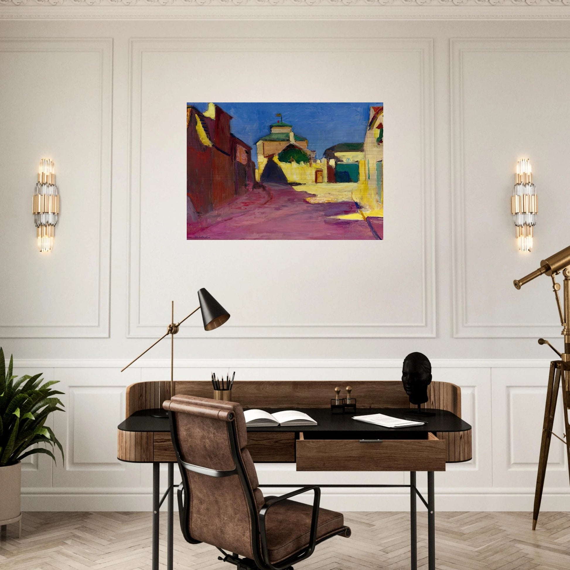 UNE RUE A ARCUEIL 1904 - Henri Matisse Brushed Aluminum Print - 70x100 cm / 28x40 inches | Henri Matisse Aluminum Print | Henri Matisse Prints