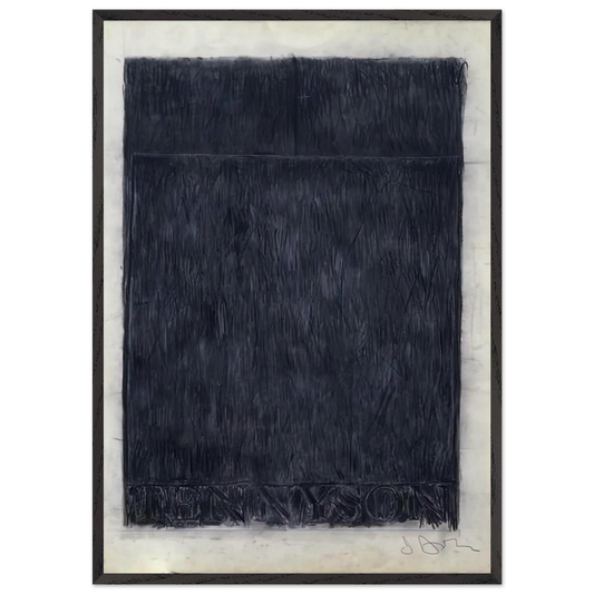TENNYSON 1959 - Jasper Johns 70x100 cm / 28x40 inches Framed Art Print – Black Wooden Frame
