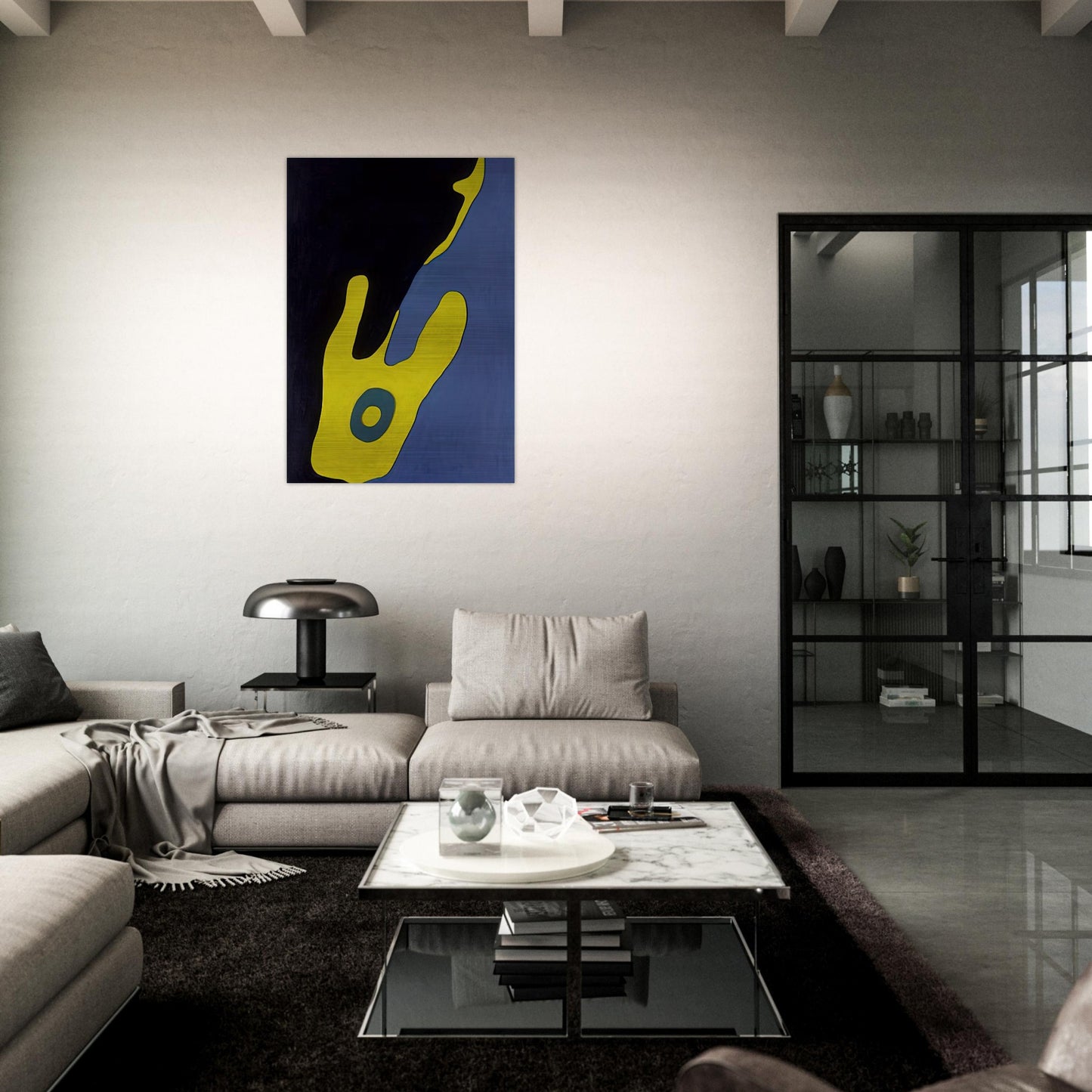 Configuration - Jean Arp Brushed Aluminum Print - 70x100 cm / 28x40 inches | Jean Arp Aluminum Print | Jean Arp Prints