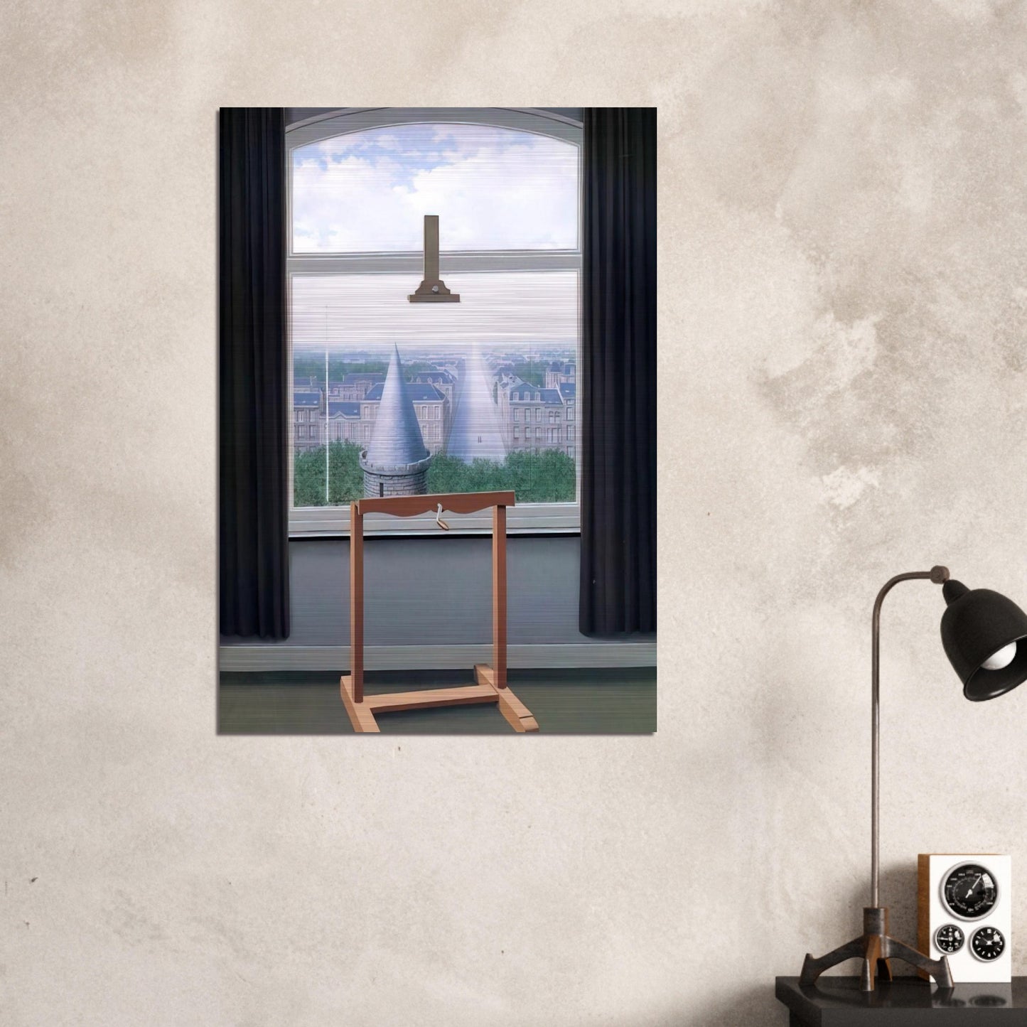 WHERE EUCLIDE WALKED 1955 - Rene Magritte Brushed Aluminum Print - 70x100 cm / 28x40 inches | Rene Magritte Aluminum Print | Rene Magritte Prints