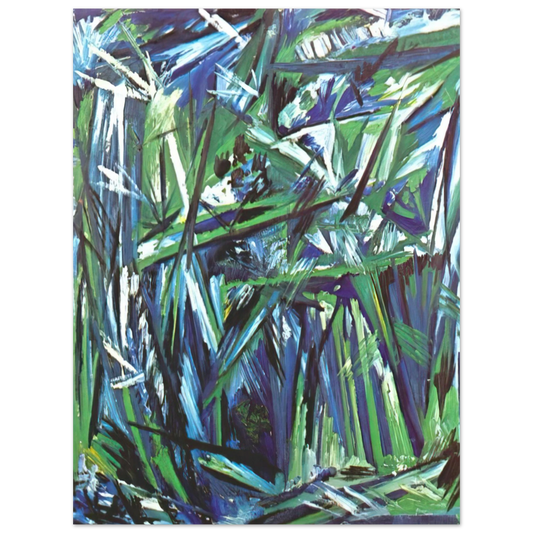 Natalia Goncharova - Green Forest - 1911  75x100 cm / 30x40inches Fine Art Poster