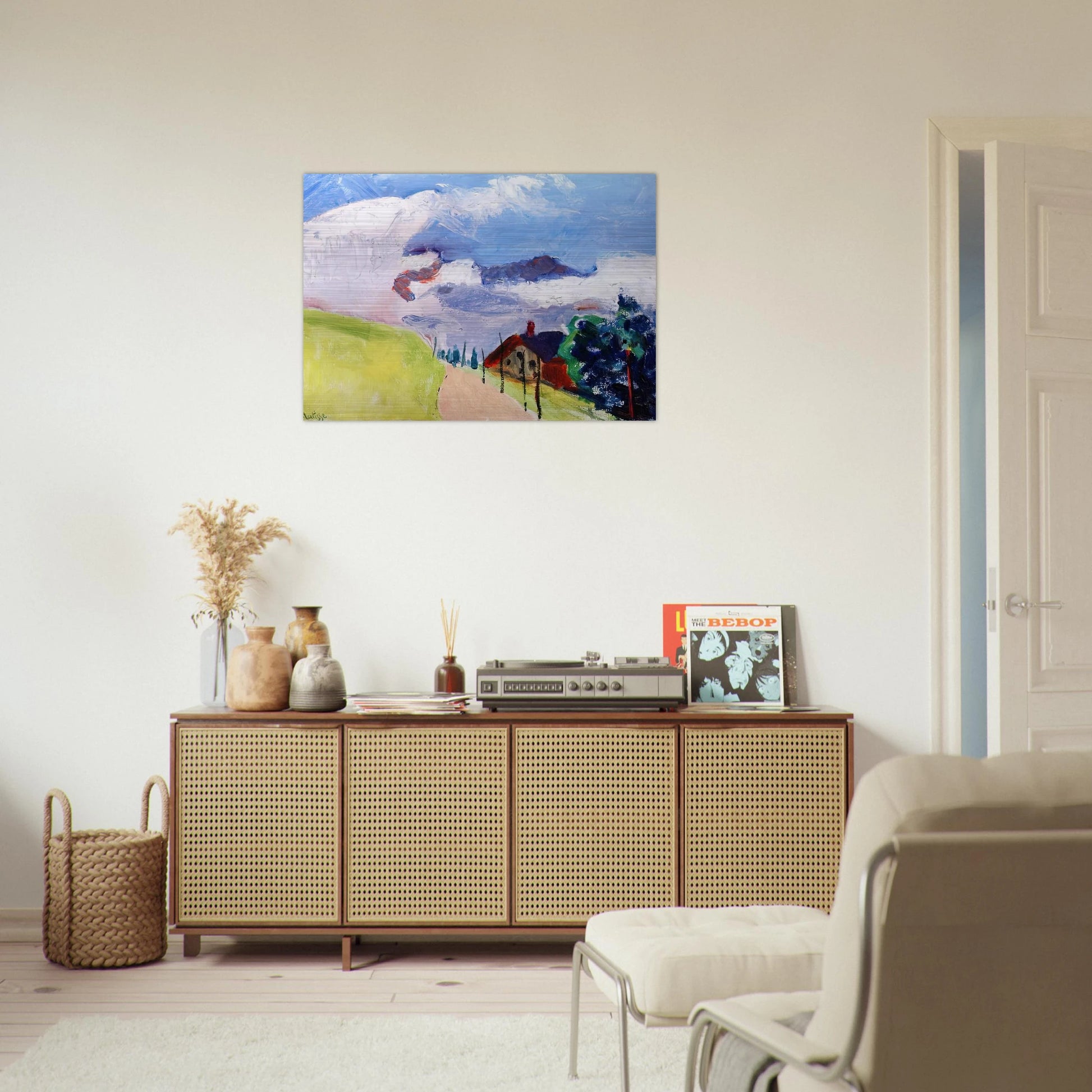 SWISS LANDSCAPE 1901 - Henri Matisse Brushed Aluminum Print - 70x100 cm / 28x40 inches | Henri Matisse Aluminum Print | Henri Matisse Prints