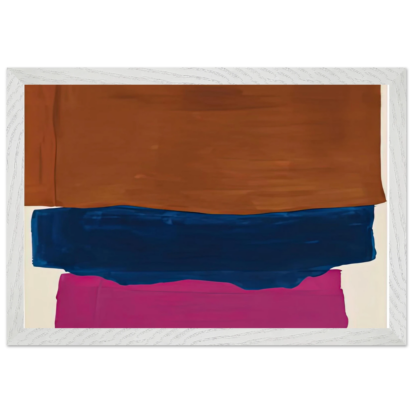 Helen Frankenthaler - Indian Summer, 1967- Wall Art - 60x80 cm / 24x32 inches - Premium Wooden Framed Poster With Fine Art Paper-canvas - Black frame